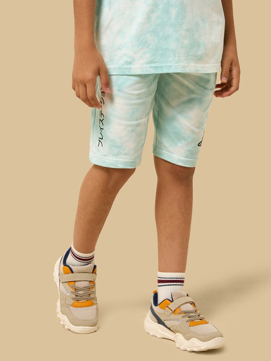 Playstation Print Cotton T-Shirt and Shorts Set