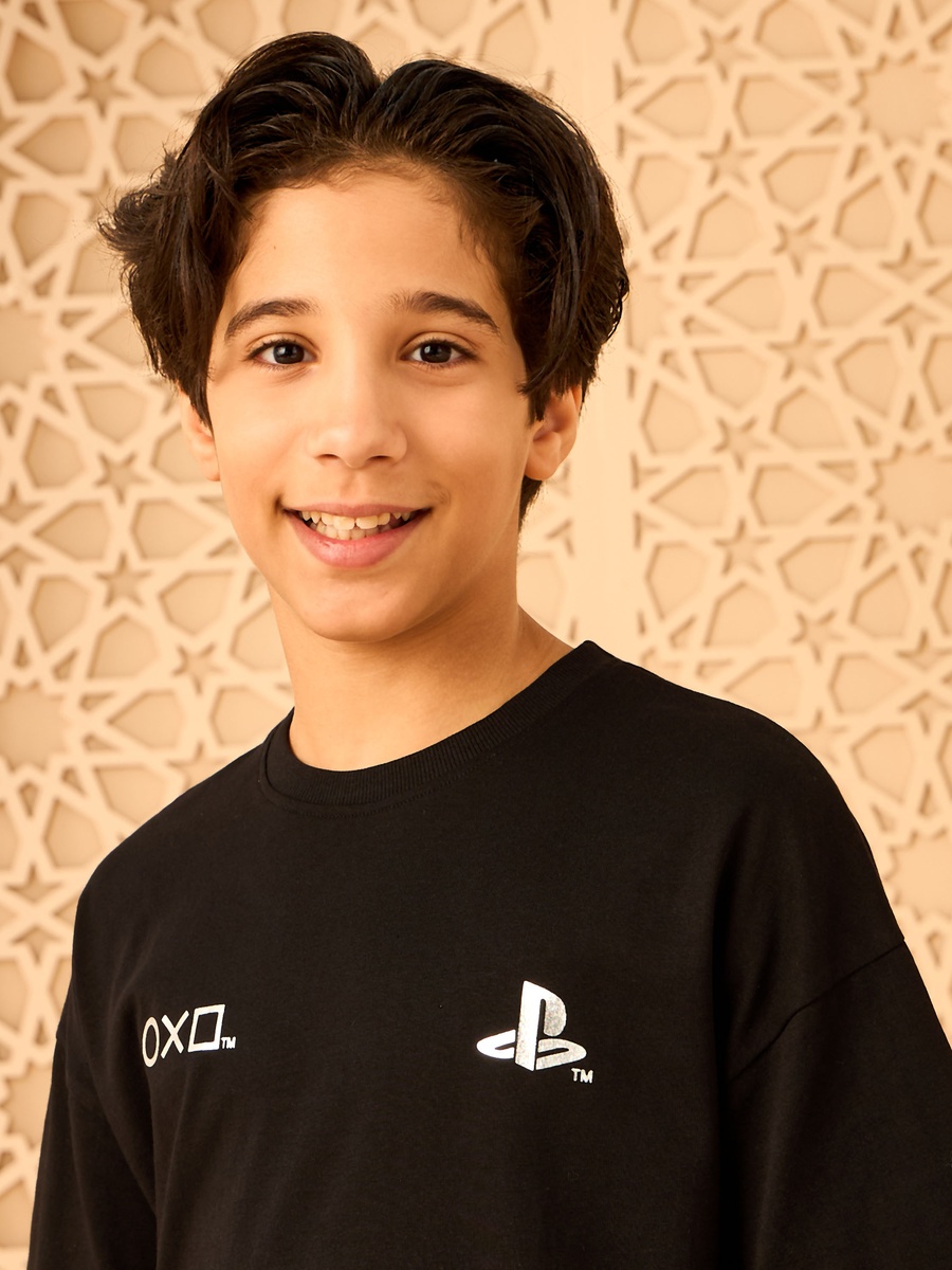 Playstation Print Cotton T-Shirt
