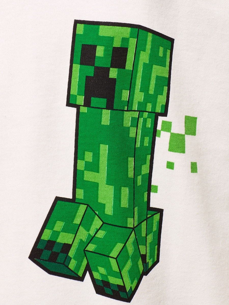 Minecraft Print Cotton T-Shirt