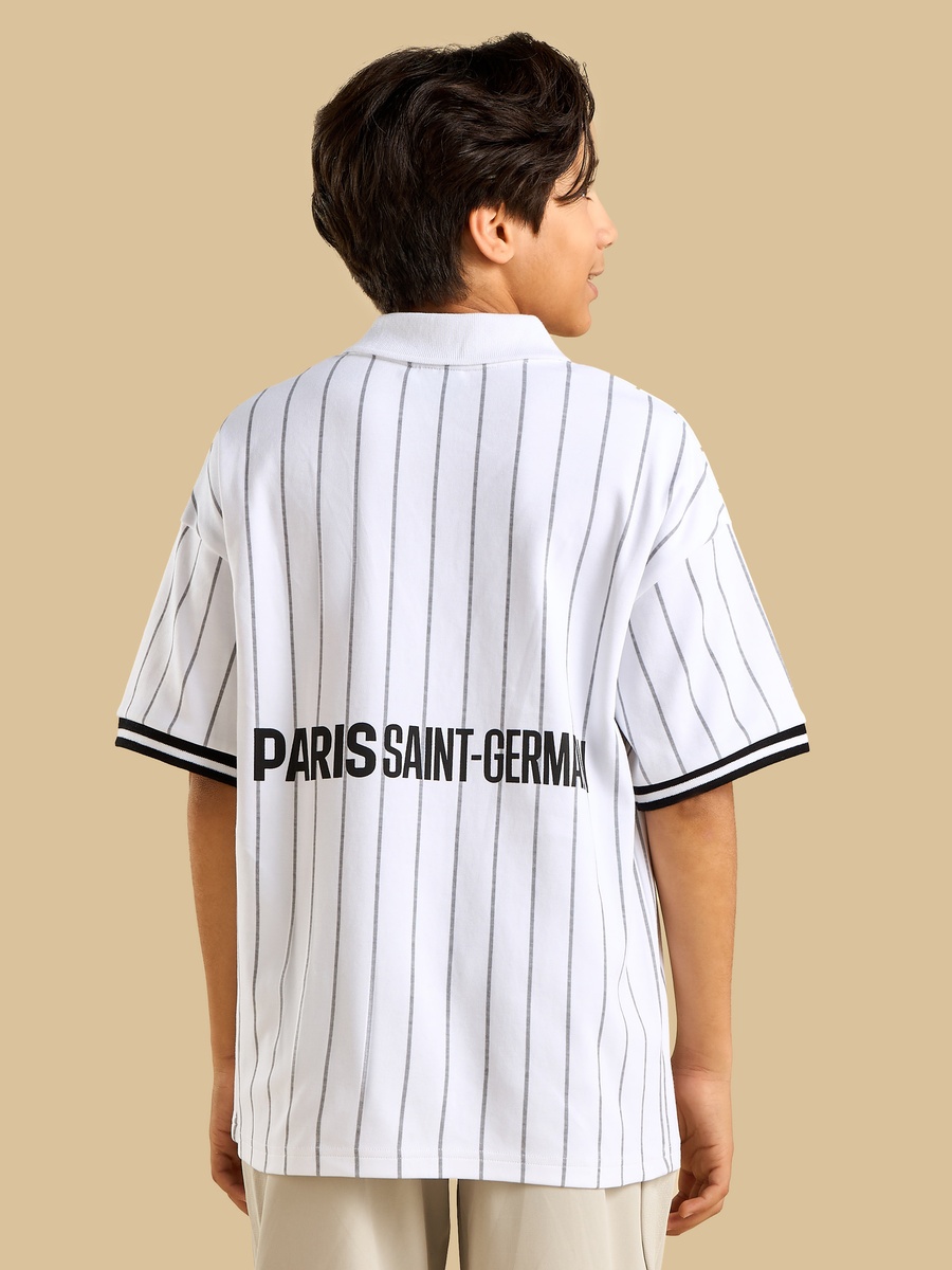 Paris Saint-Germain Print Collared T-Shirt