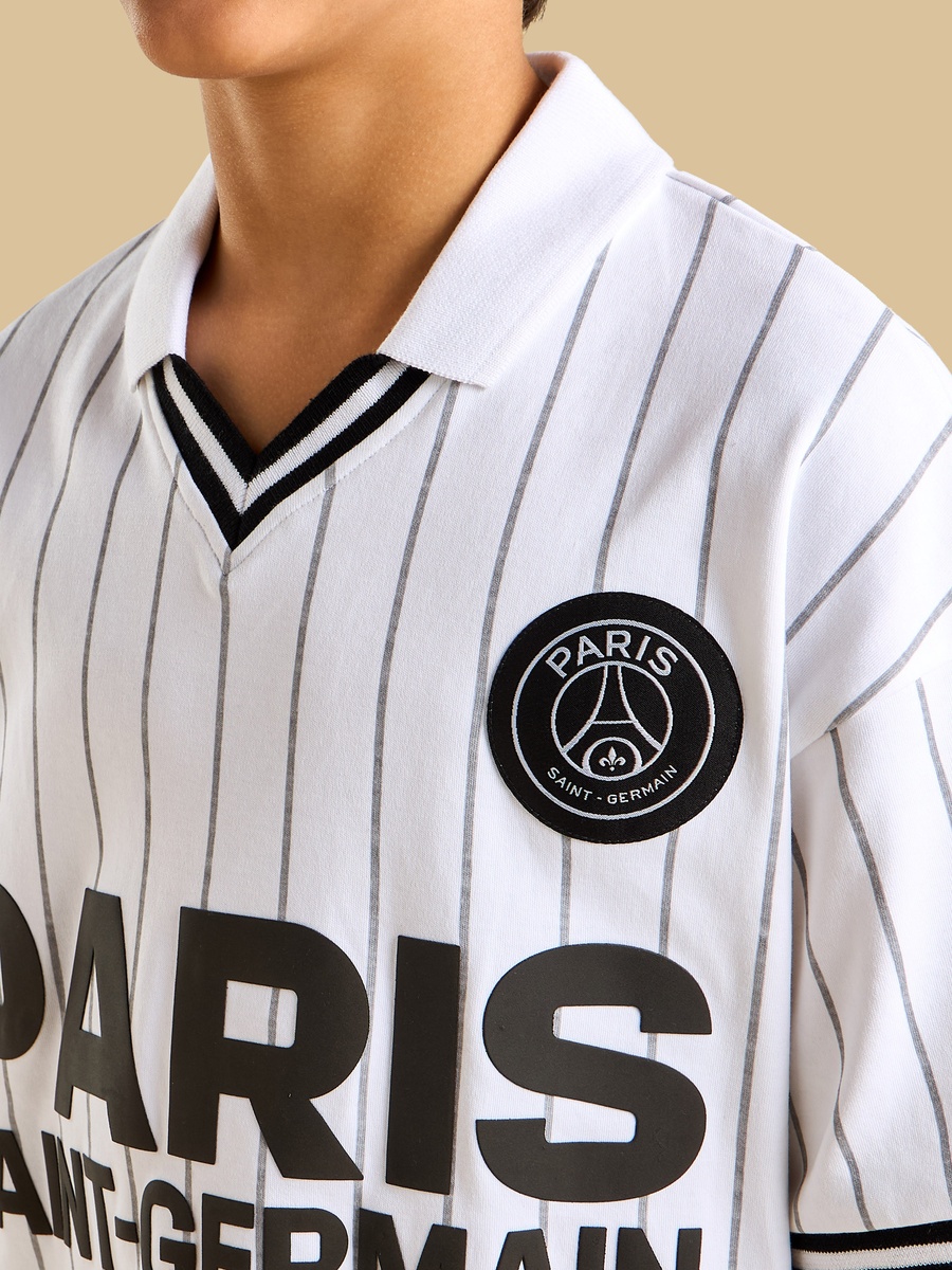 Paris Saint-Germain Print Collared T-Shirt