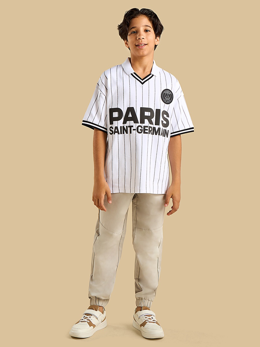 Paris Saint-Germain Print Collared T-Shirt