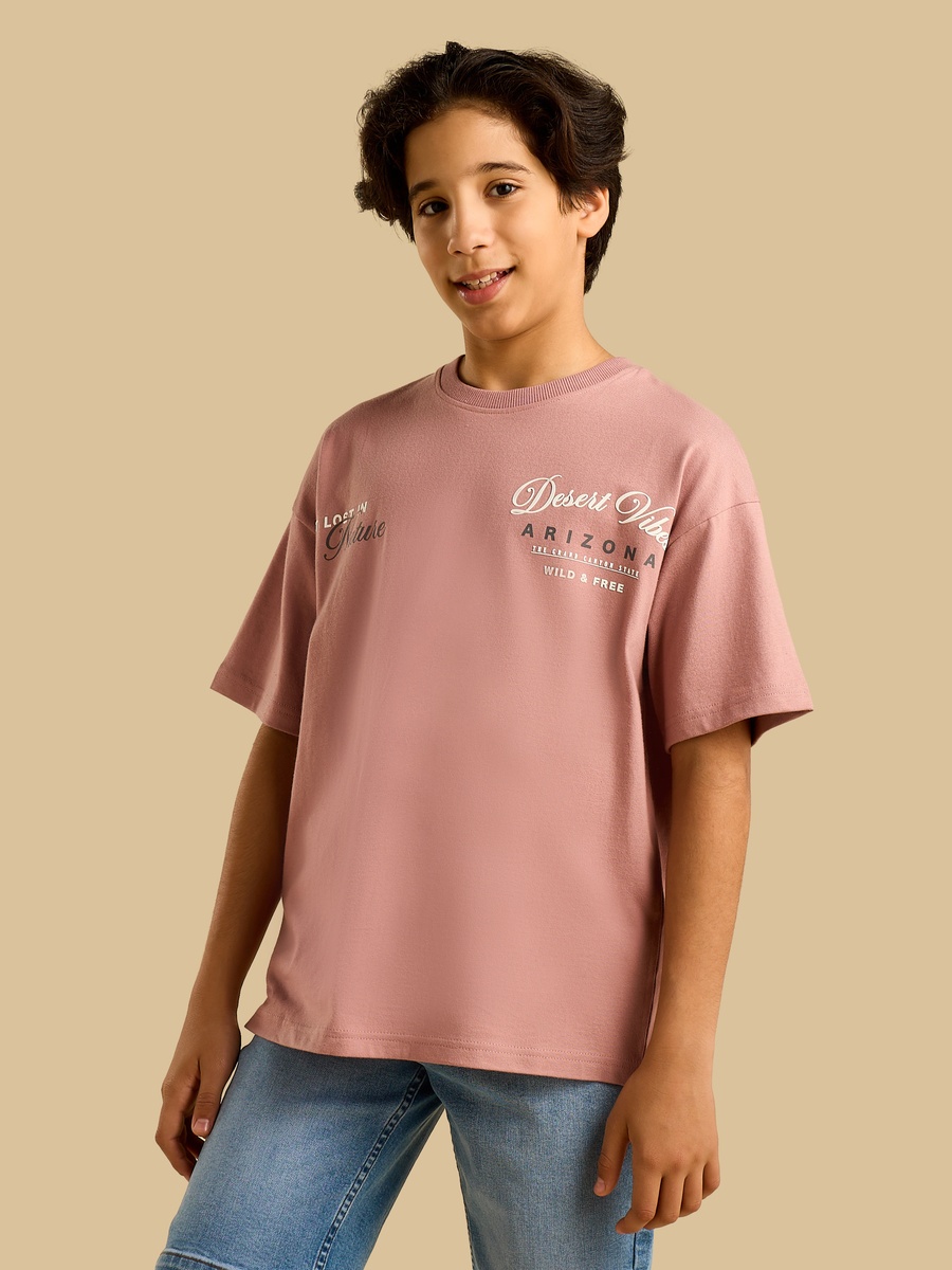 Desert Print Cotton T-Shirt