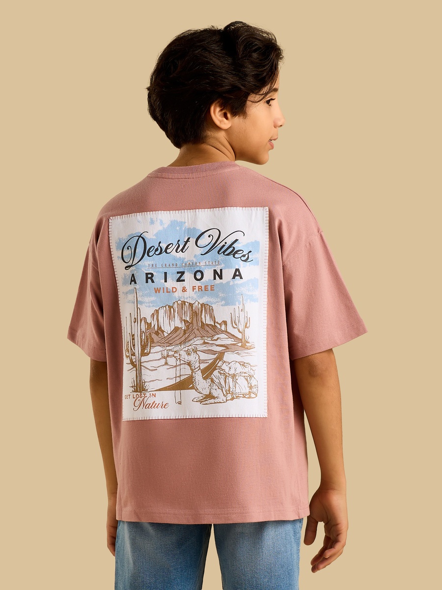 Desert Print Cotton T-Shirt
