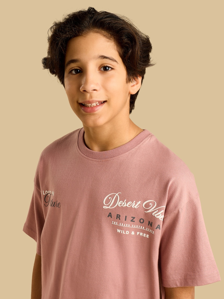 Desert Print Cotton T-Shirt