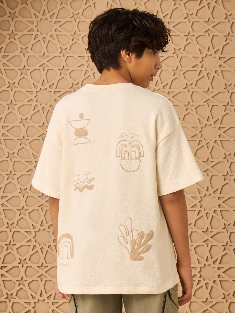 Embroidered Cotton T-Shirt