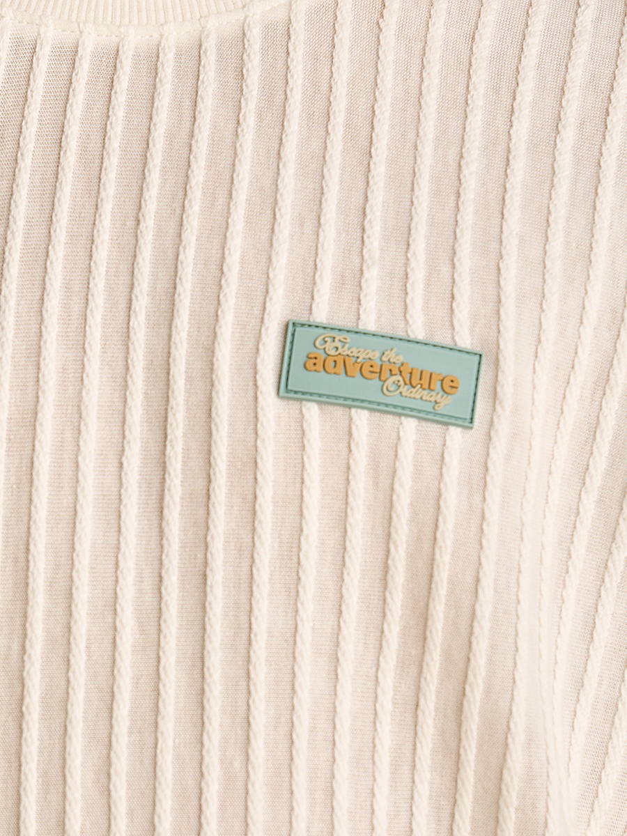 Textured Cotton T-Shirt