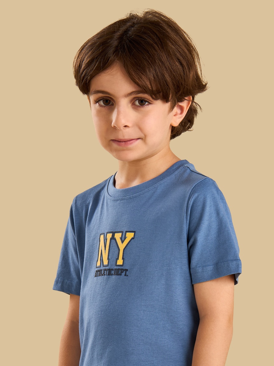 New York Print Cotton T-Shirt