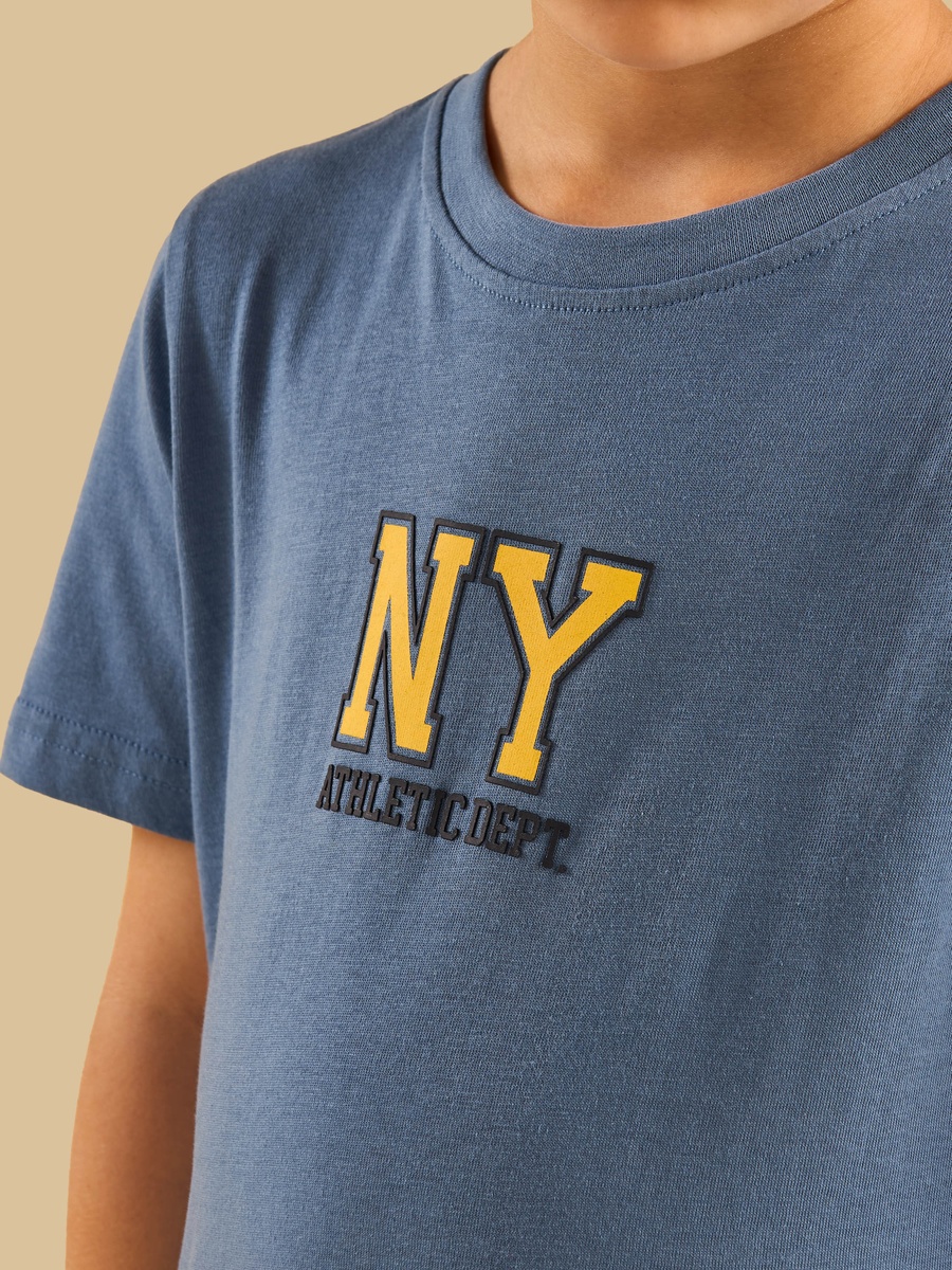 New York Print Cotton T-Shirt