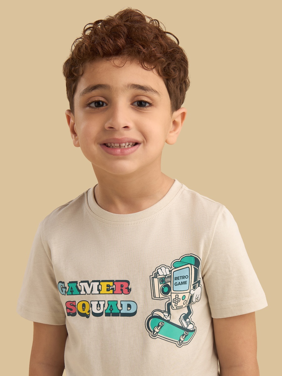 Game Squad Printed T-Shirt