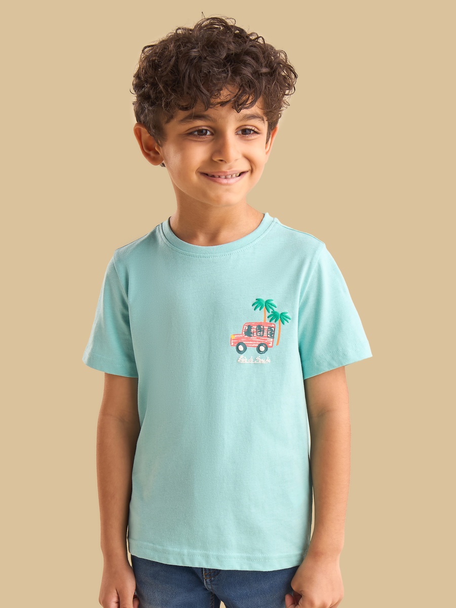 Back And Front Printed T-Shirt