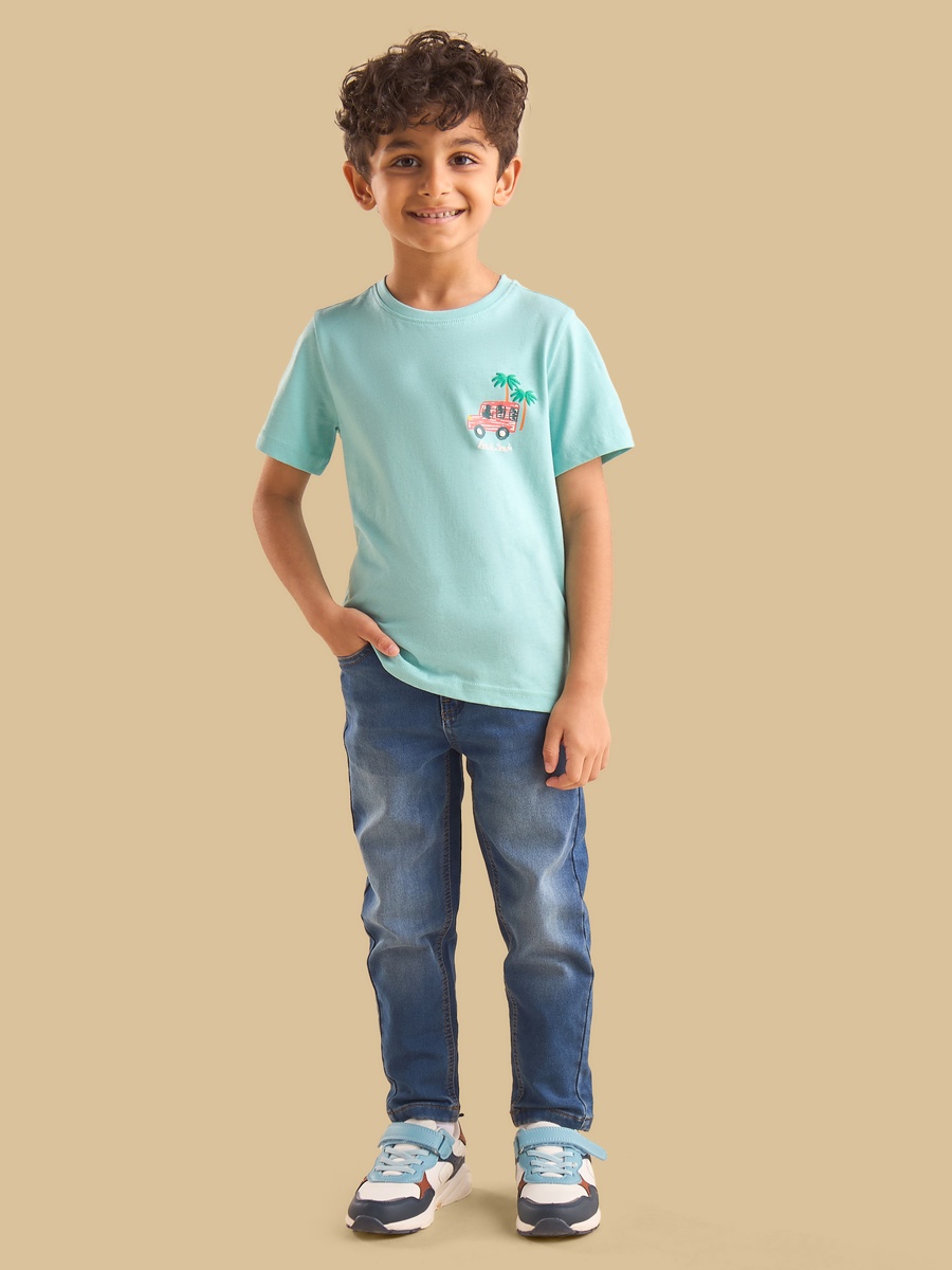 Back And Front Printed T-Shirt