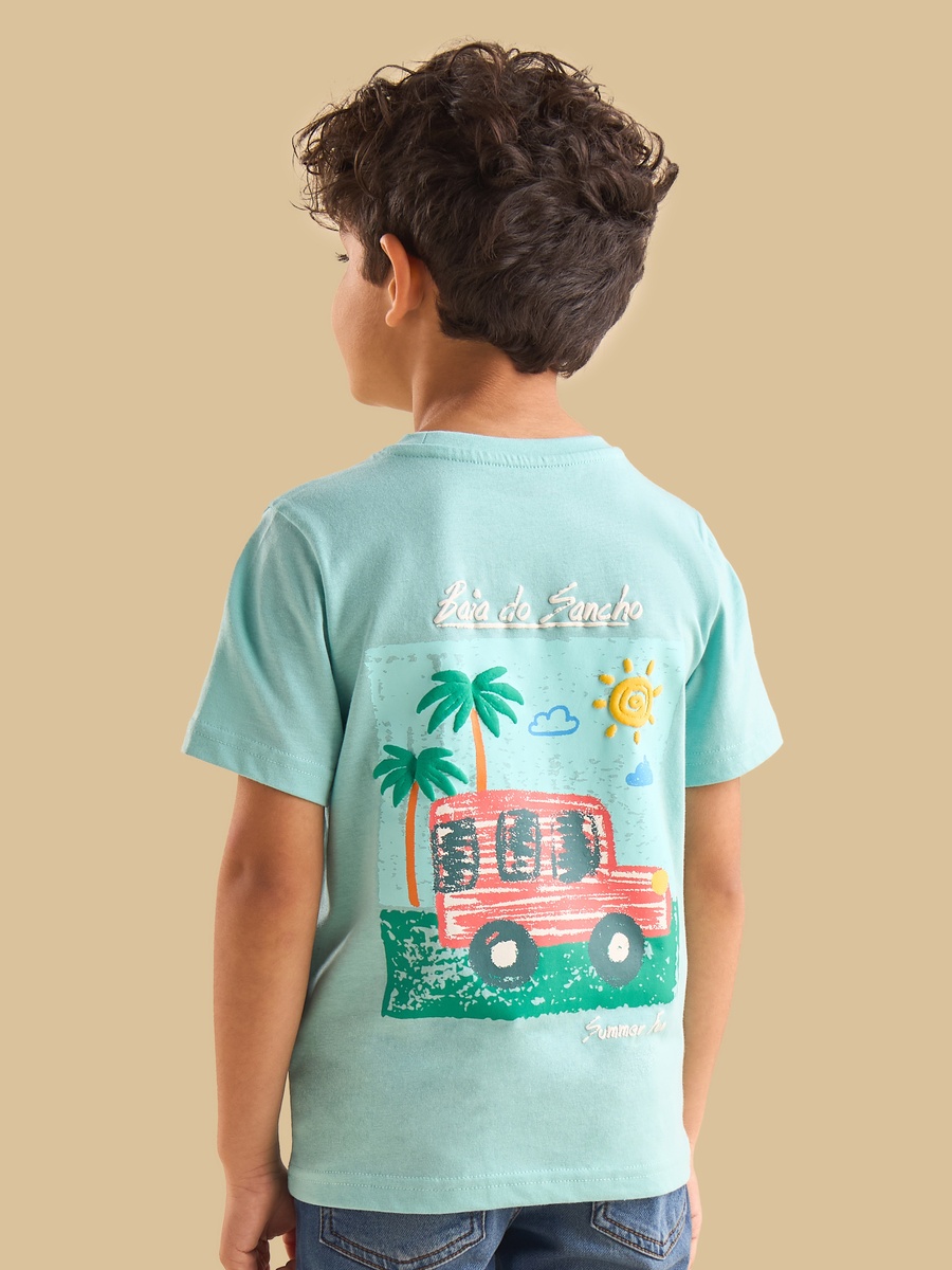 Back And Front Printed T-Shirt