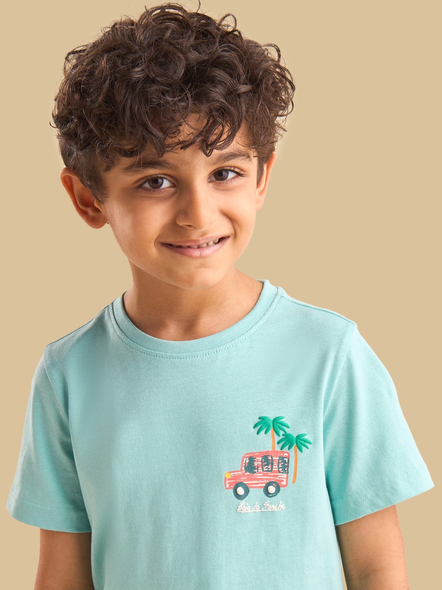 Back And Front Printed T-Shirt