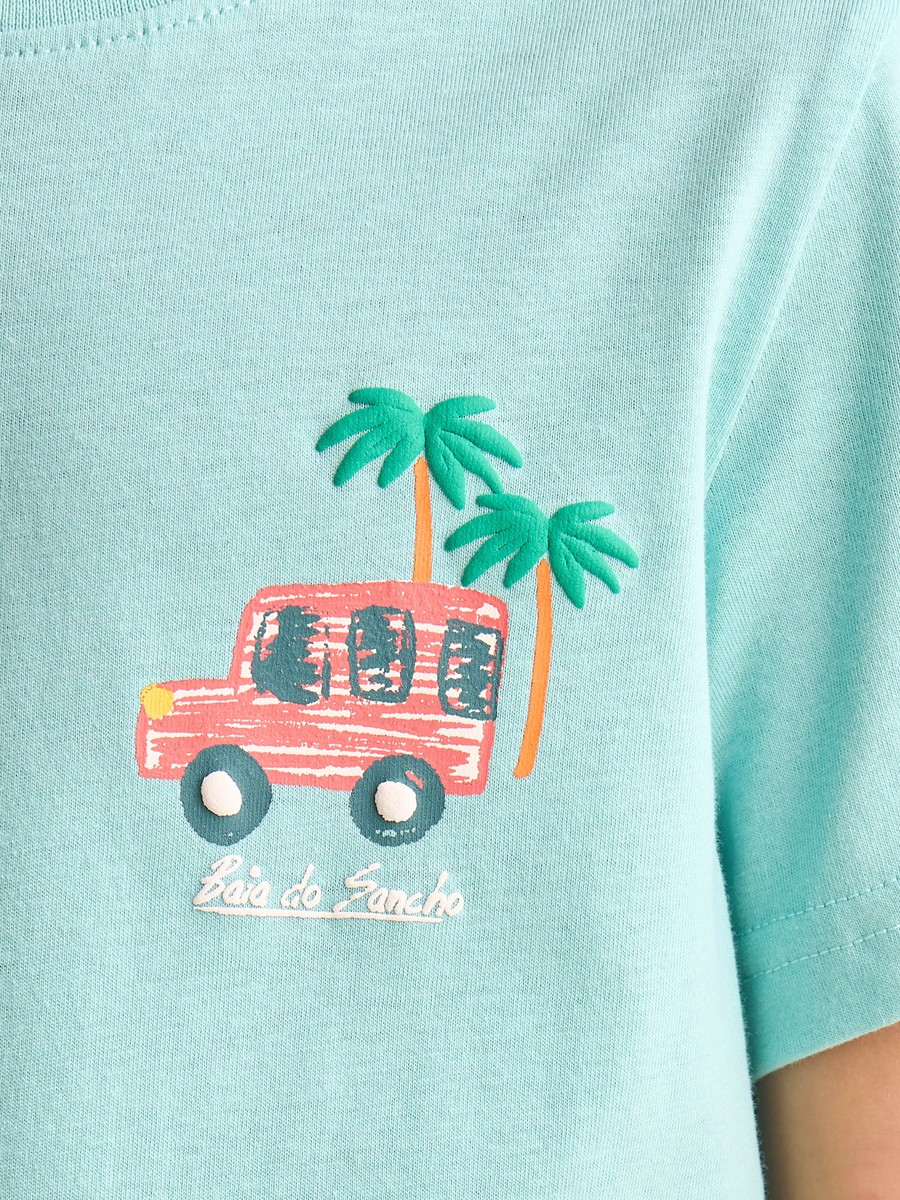 Back And Front Printed T-Shirt