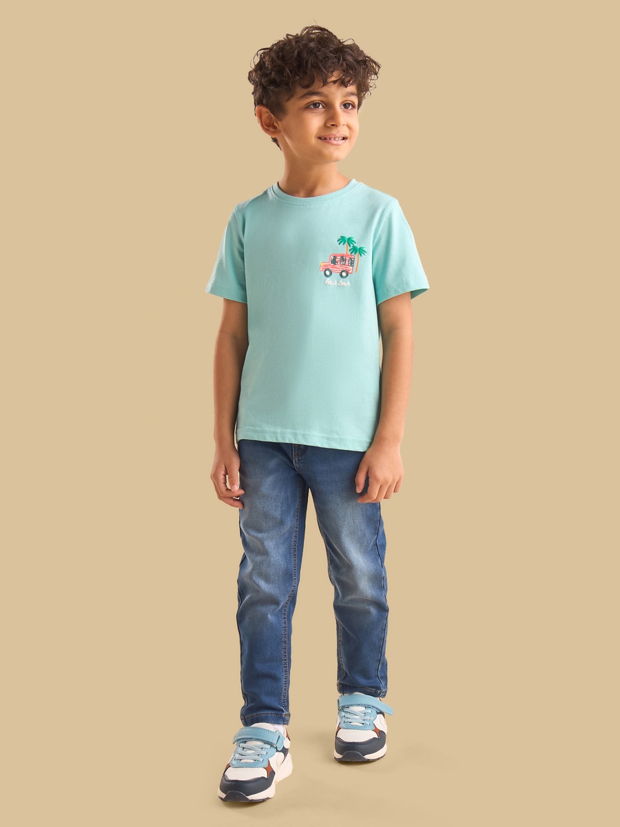 Back And Front Printed T-Shirt