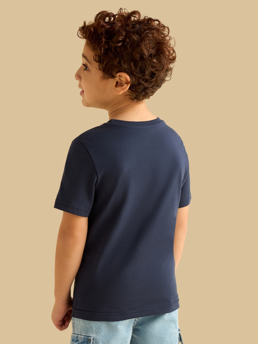 Slogan Print Cotton T-Shirt