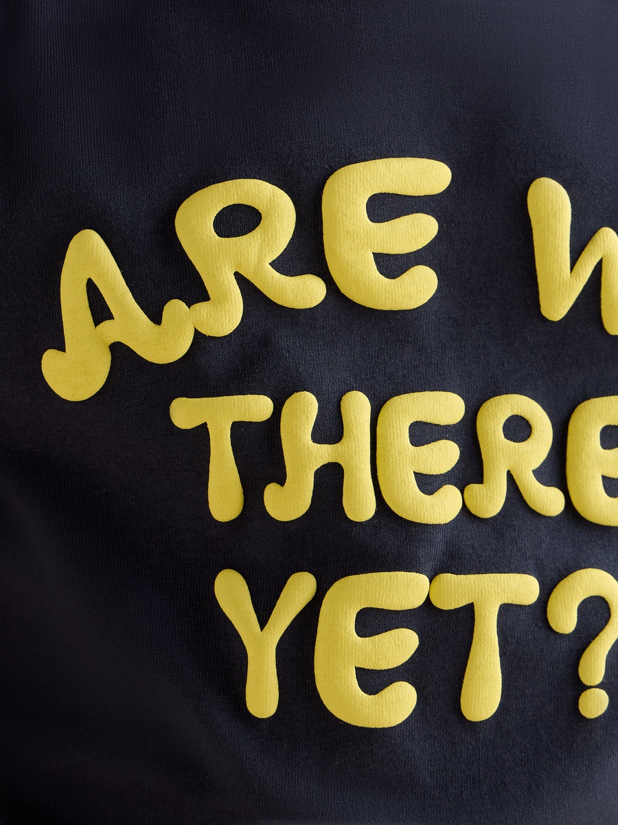 Slogan Print Cotton T-Shirt