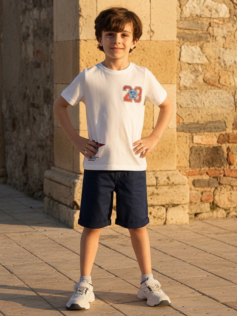 Varsity Print Cotton T-Shirt