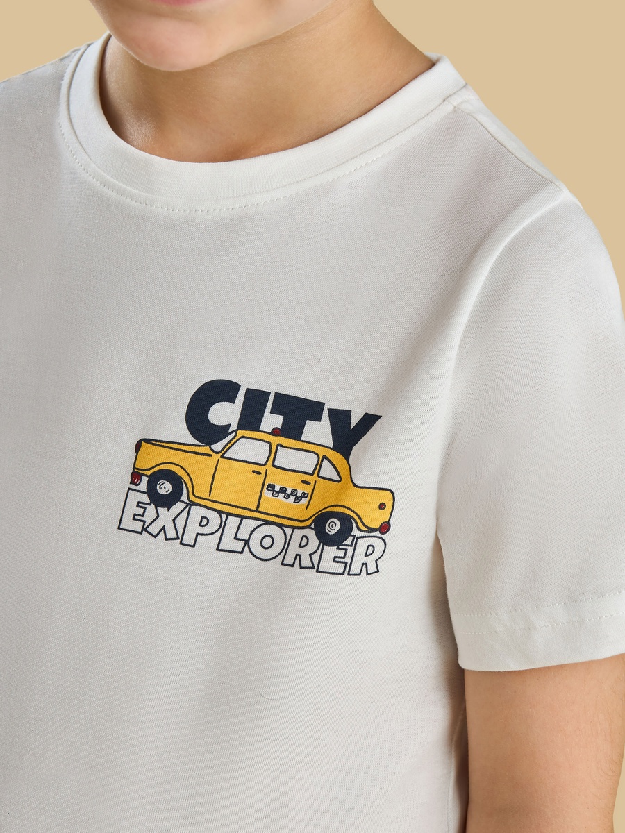 Graphic Print Cotton T-Shirt