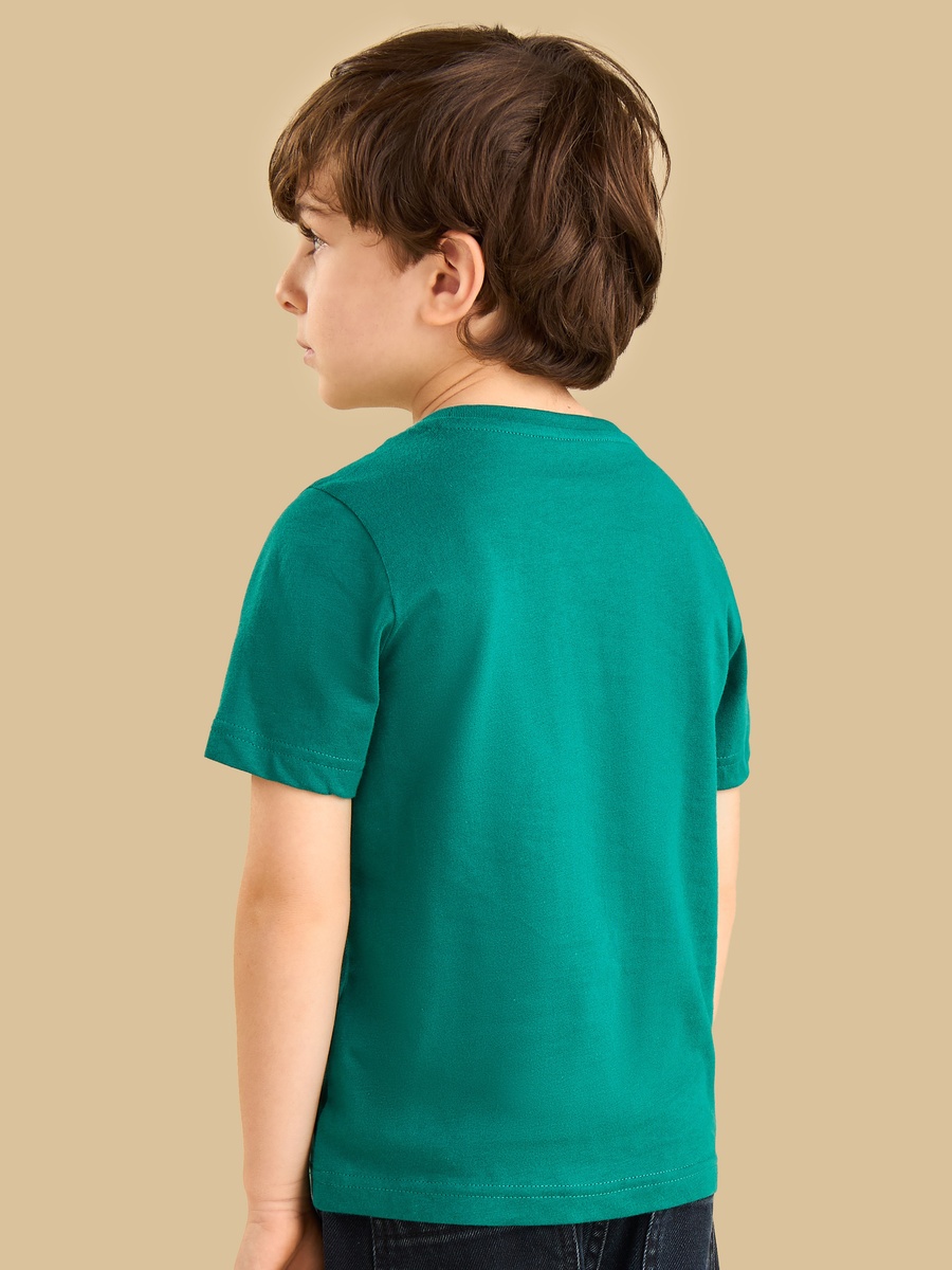 Slogan Print Cotton T-Shirt