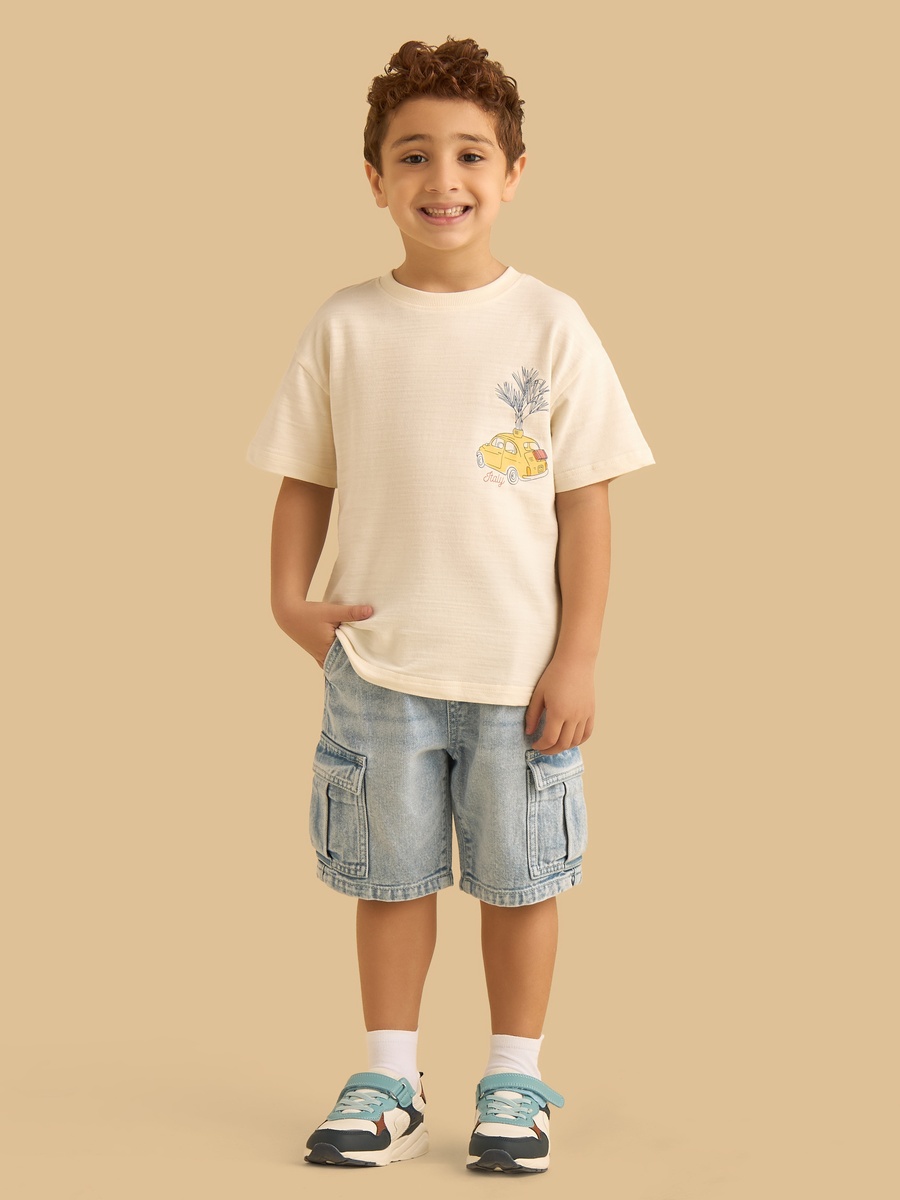 Amalfi Italia Print Cotton T-Shirt