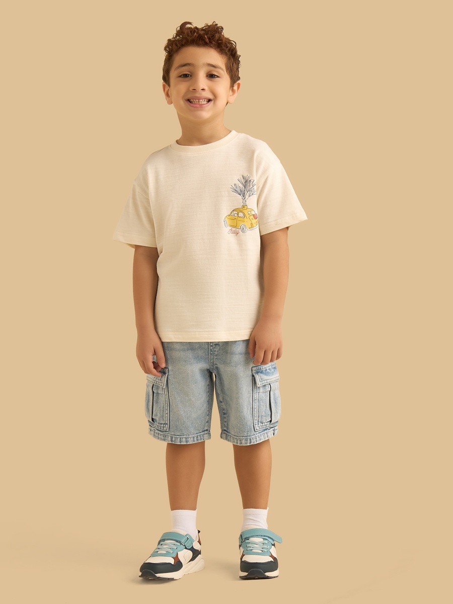 Amalfi Italia Print Cotton T-Shirt