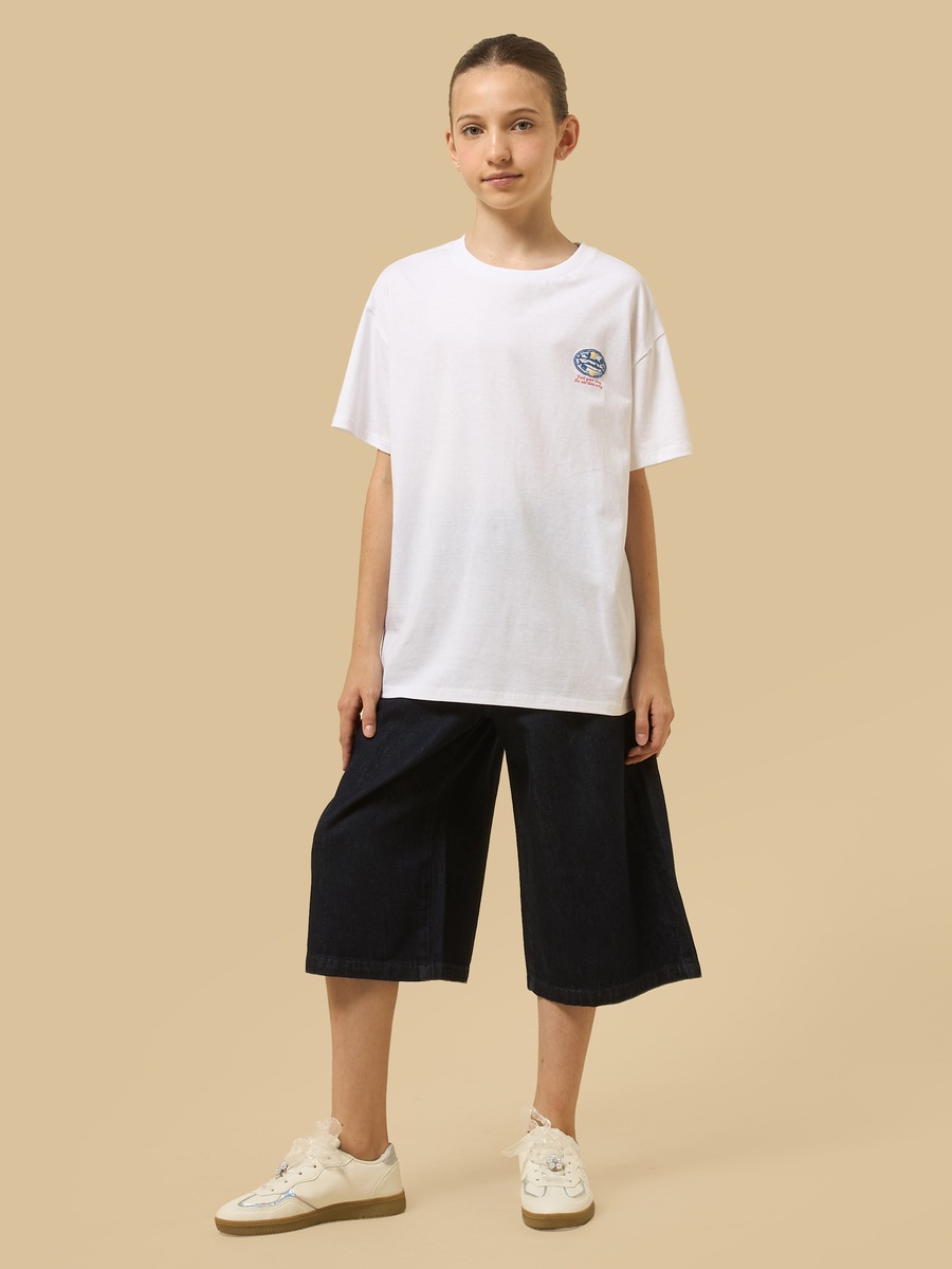 Sardine Print Cotton T-Shirt