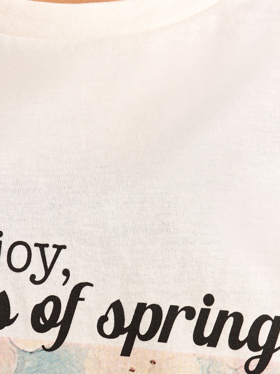 Graphic Print Oversized Cotton T-Shirt