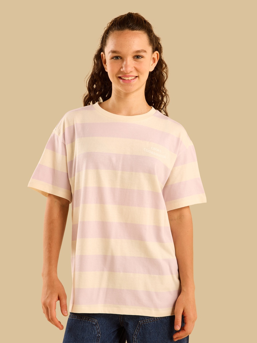 Striped Oversized Cotton T-Shirt