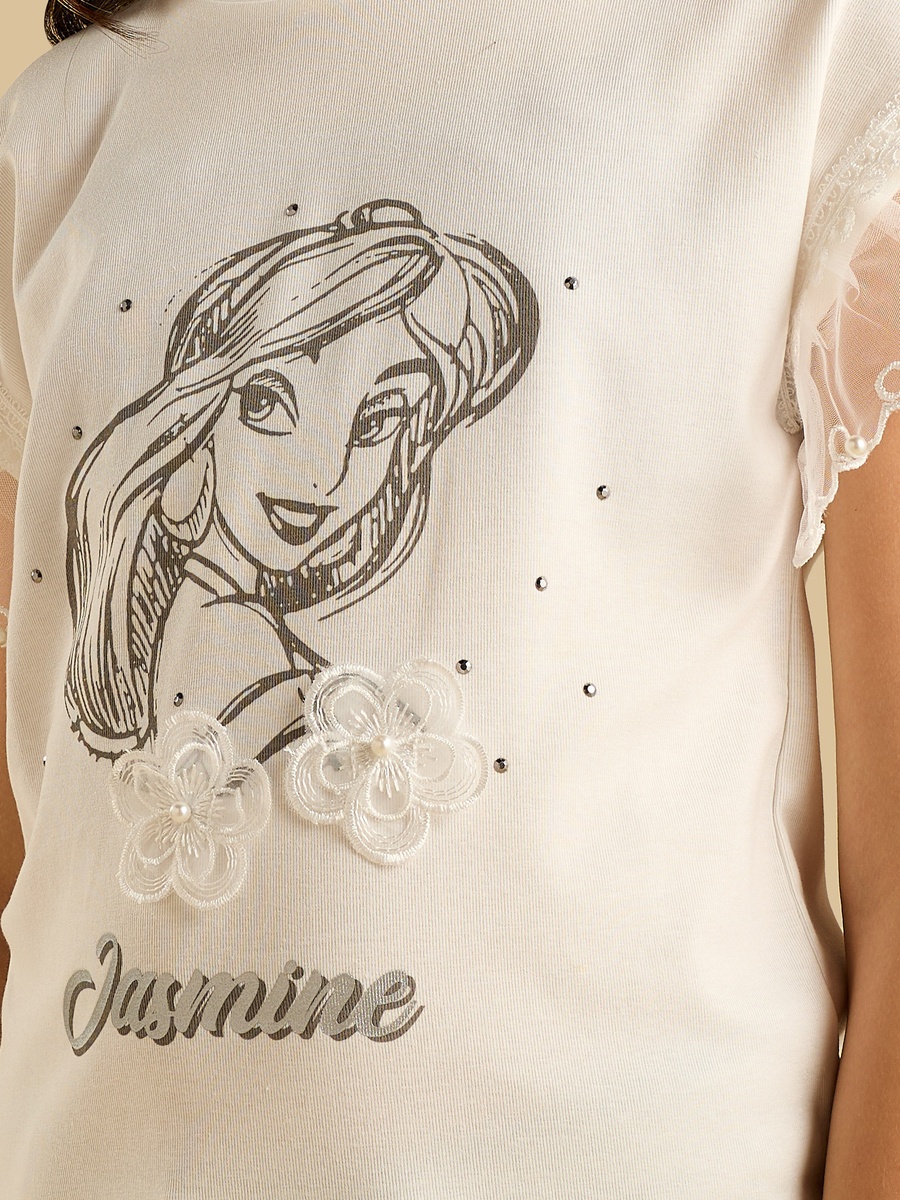 Jasmine Print Loose T-Shirt
