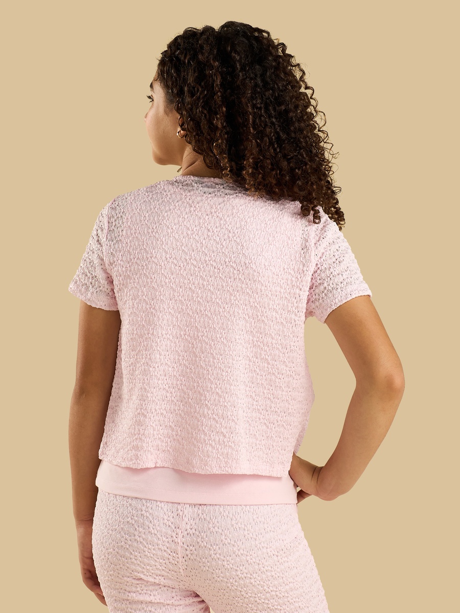 Textured Shrug with Camisole