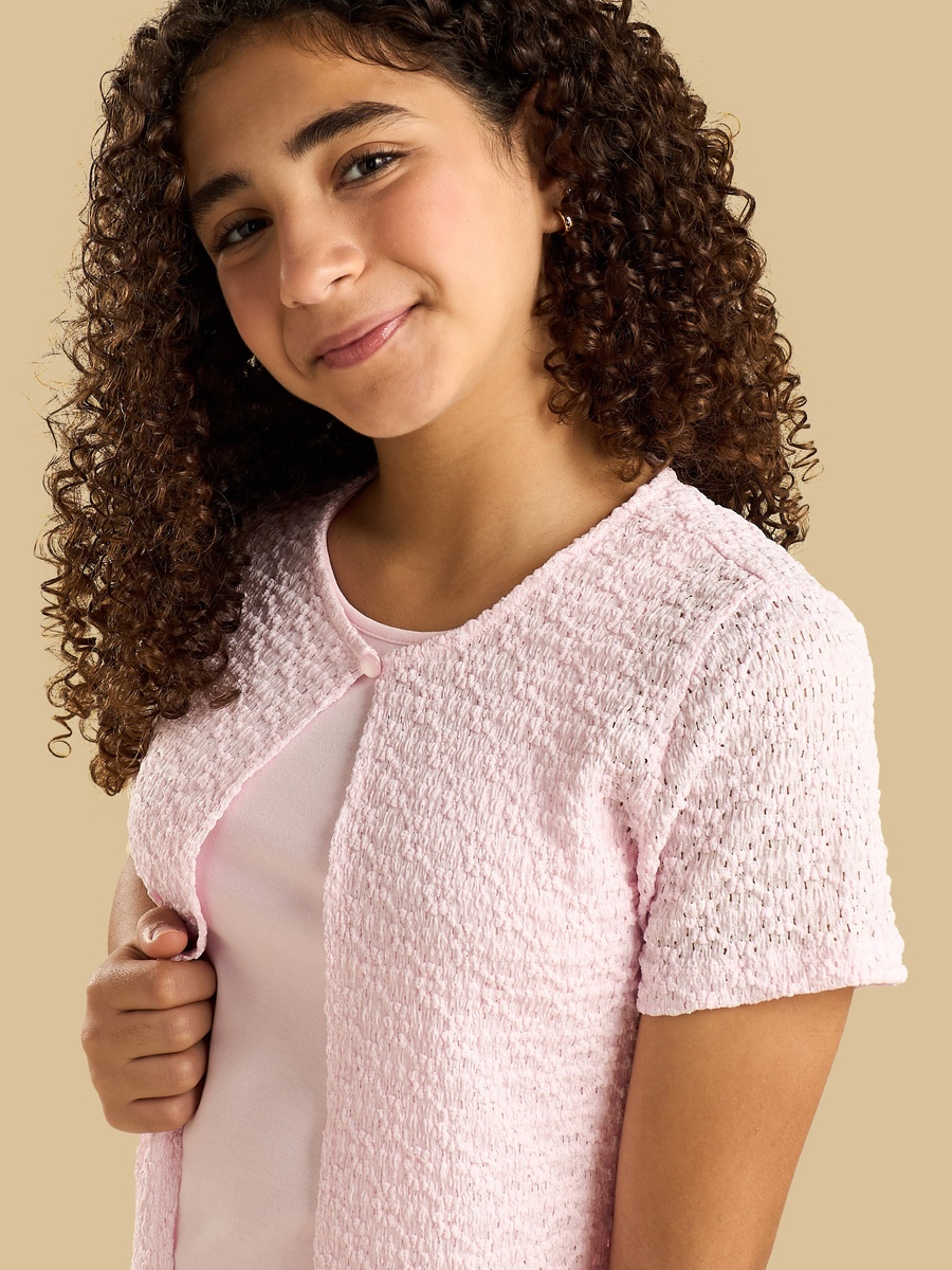 Textured Shrug with Camisole