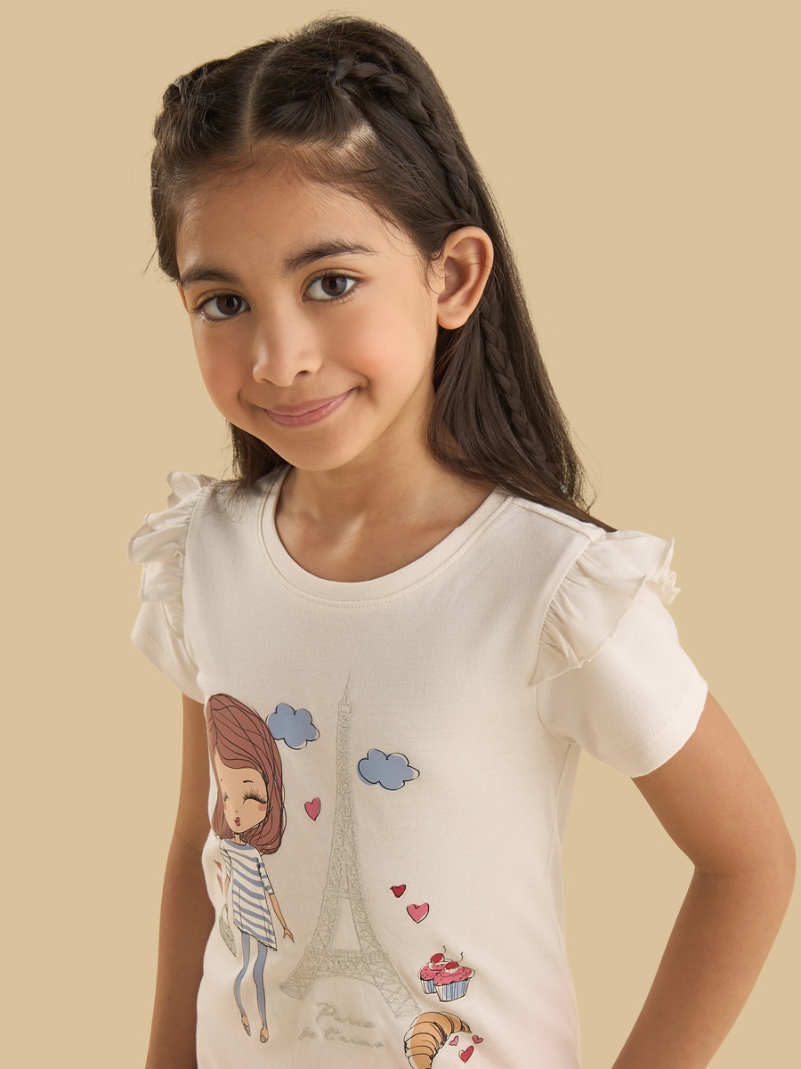 Graphic Print Cotton T-Shirt
