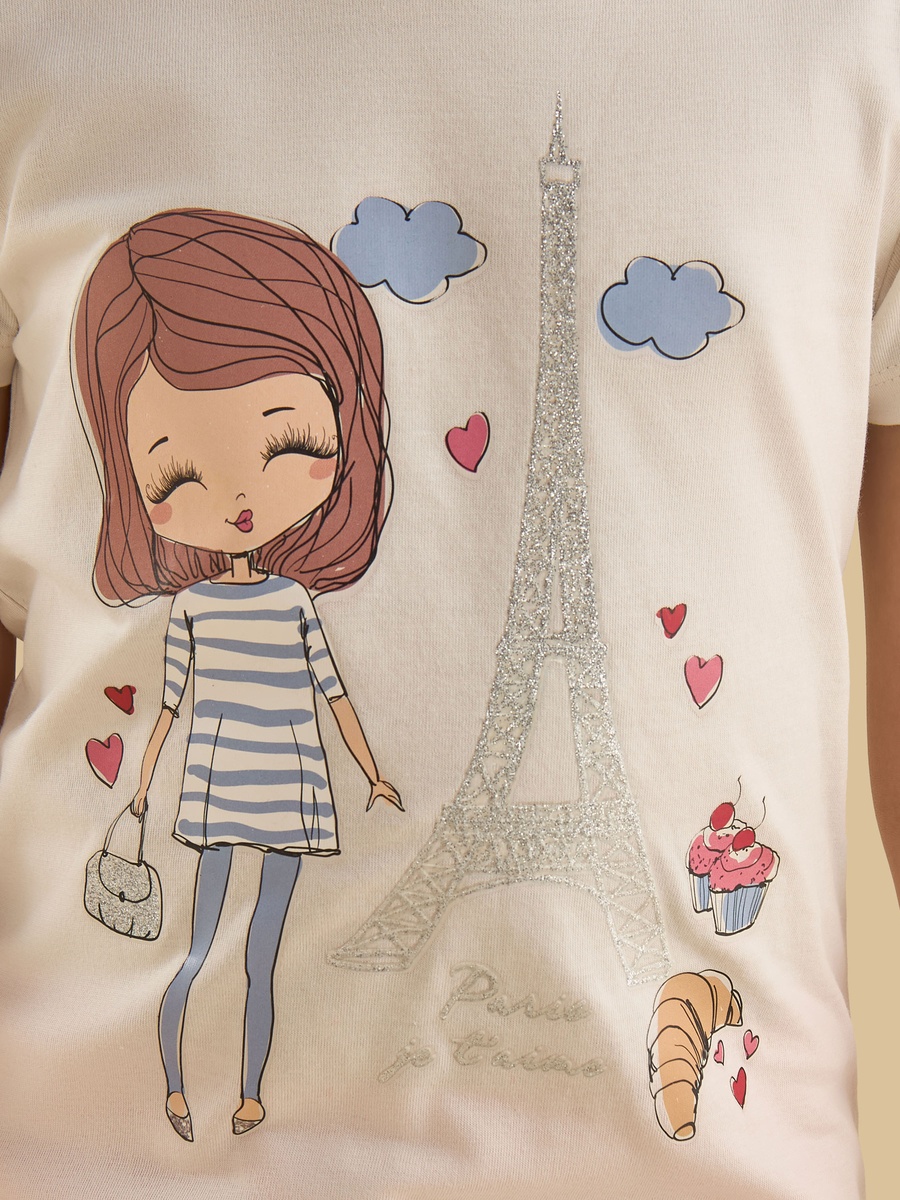 Graphic Print Cotton T-Shirt