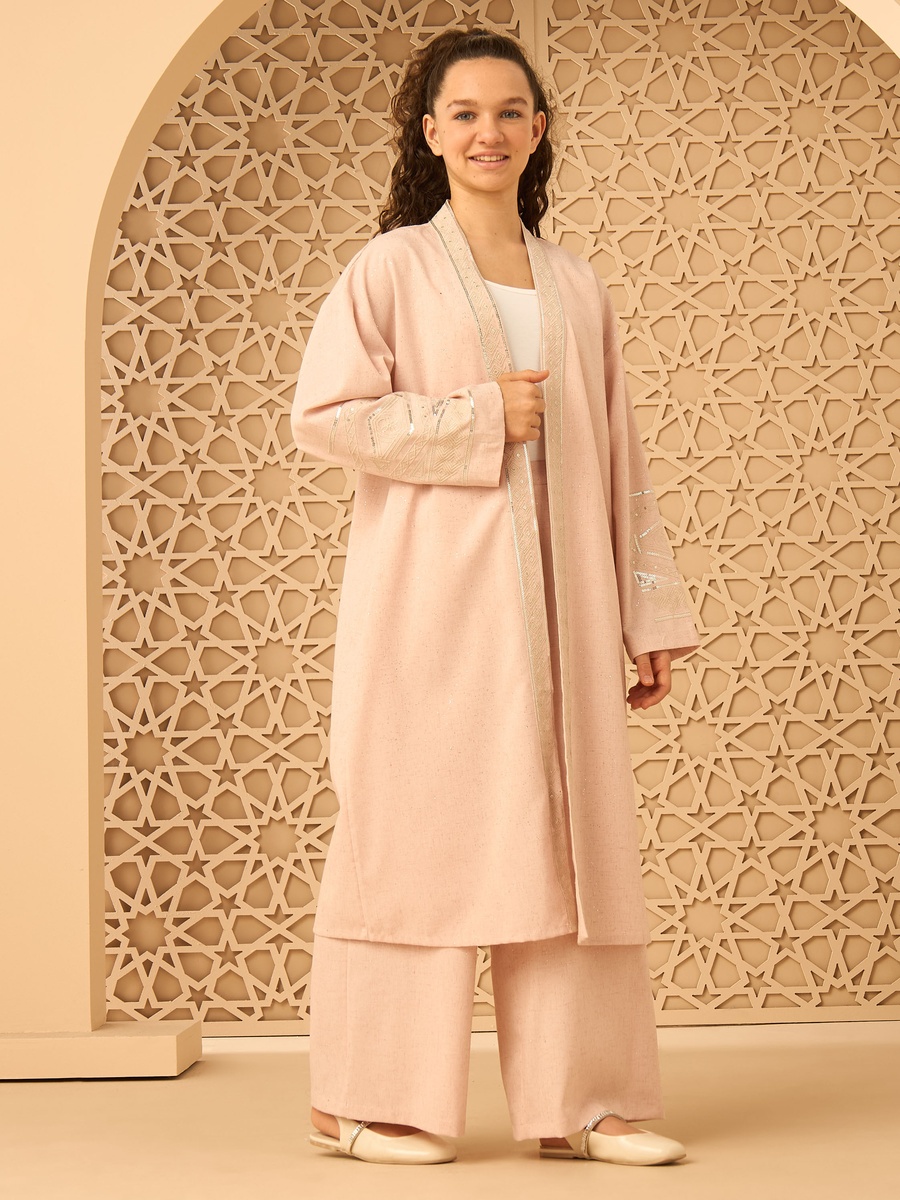 Embroidered Longline Kaftan Top