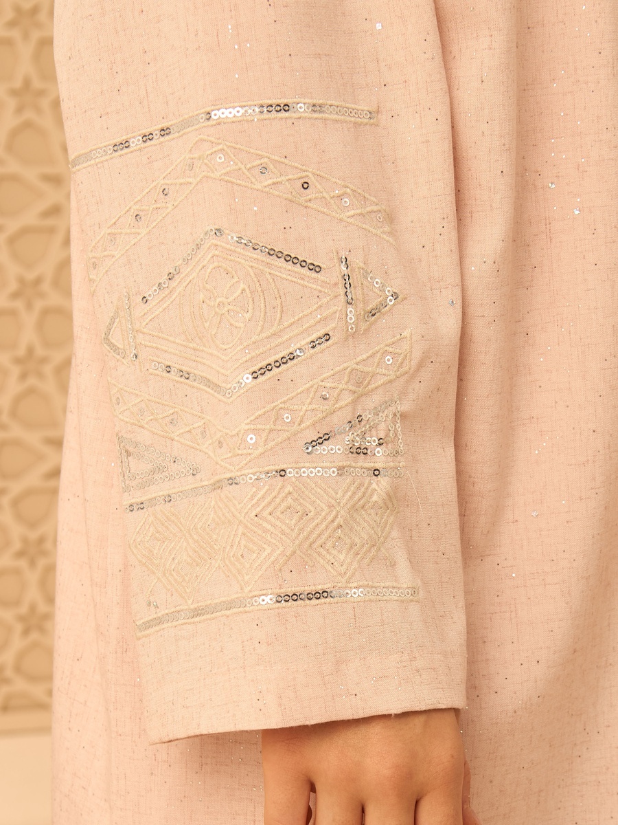 Embroidered Longline Kaftan Top