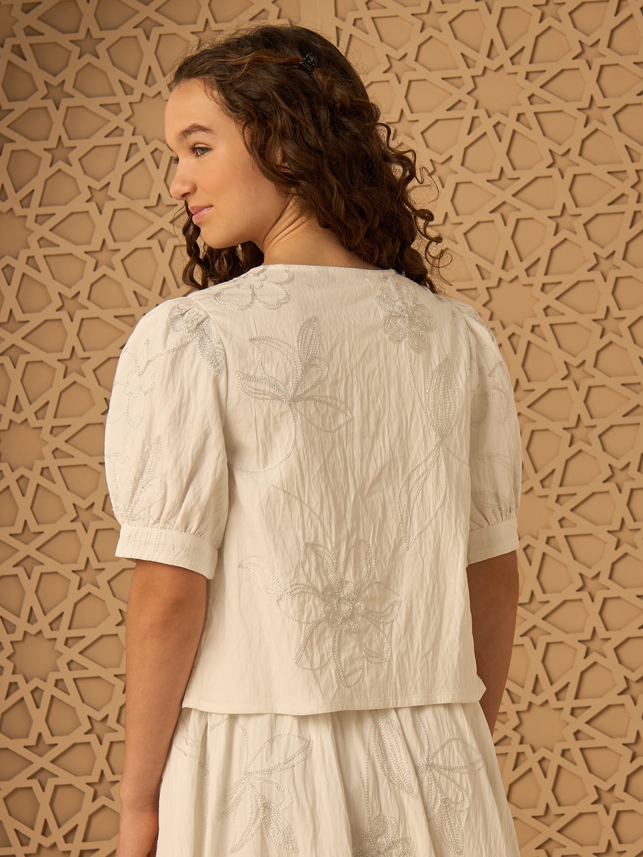 Floral Embroidered Top