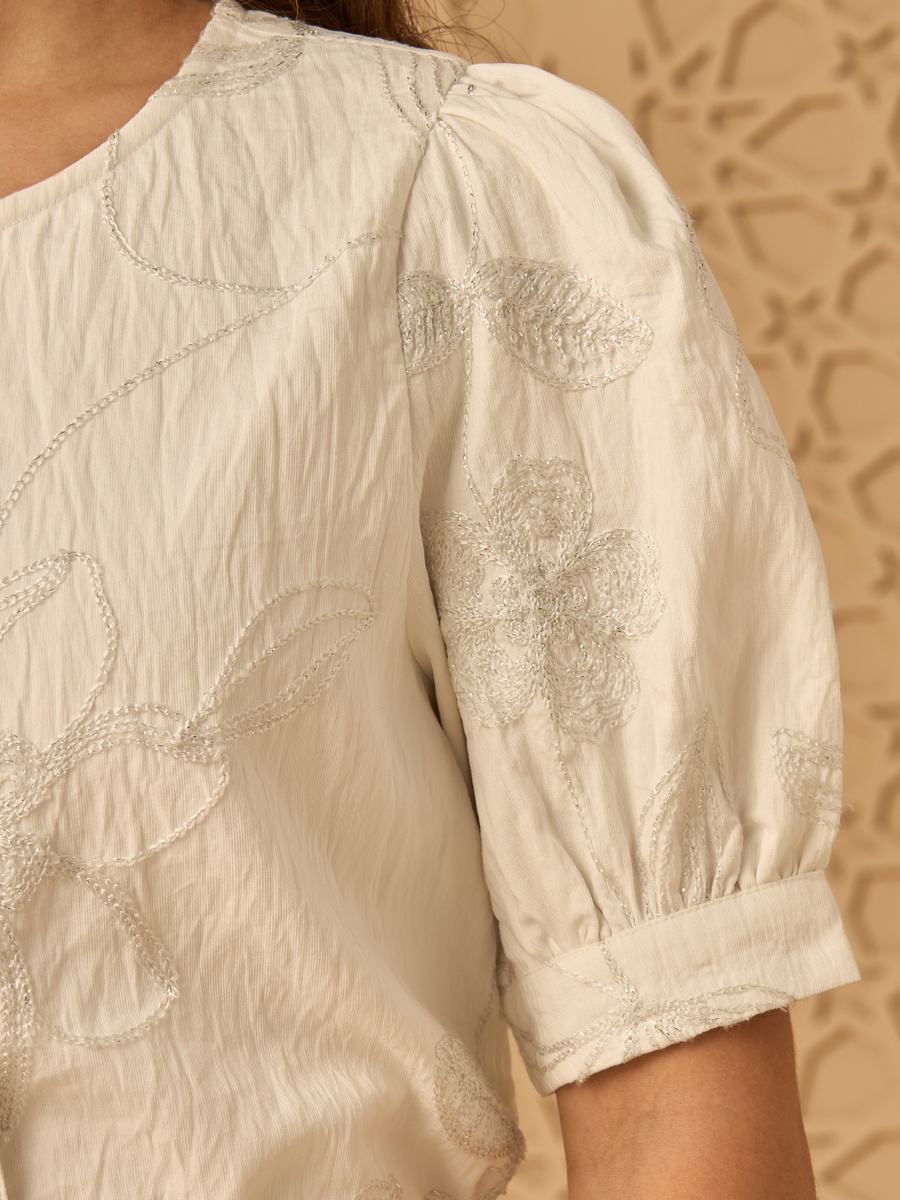 Floral Embroidered Top