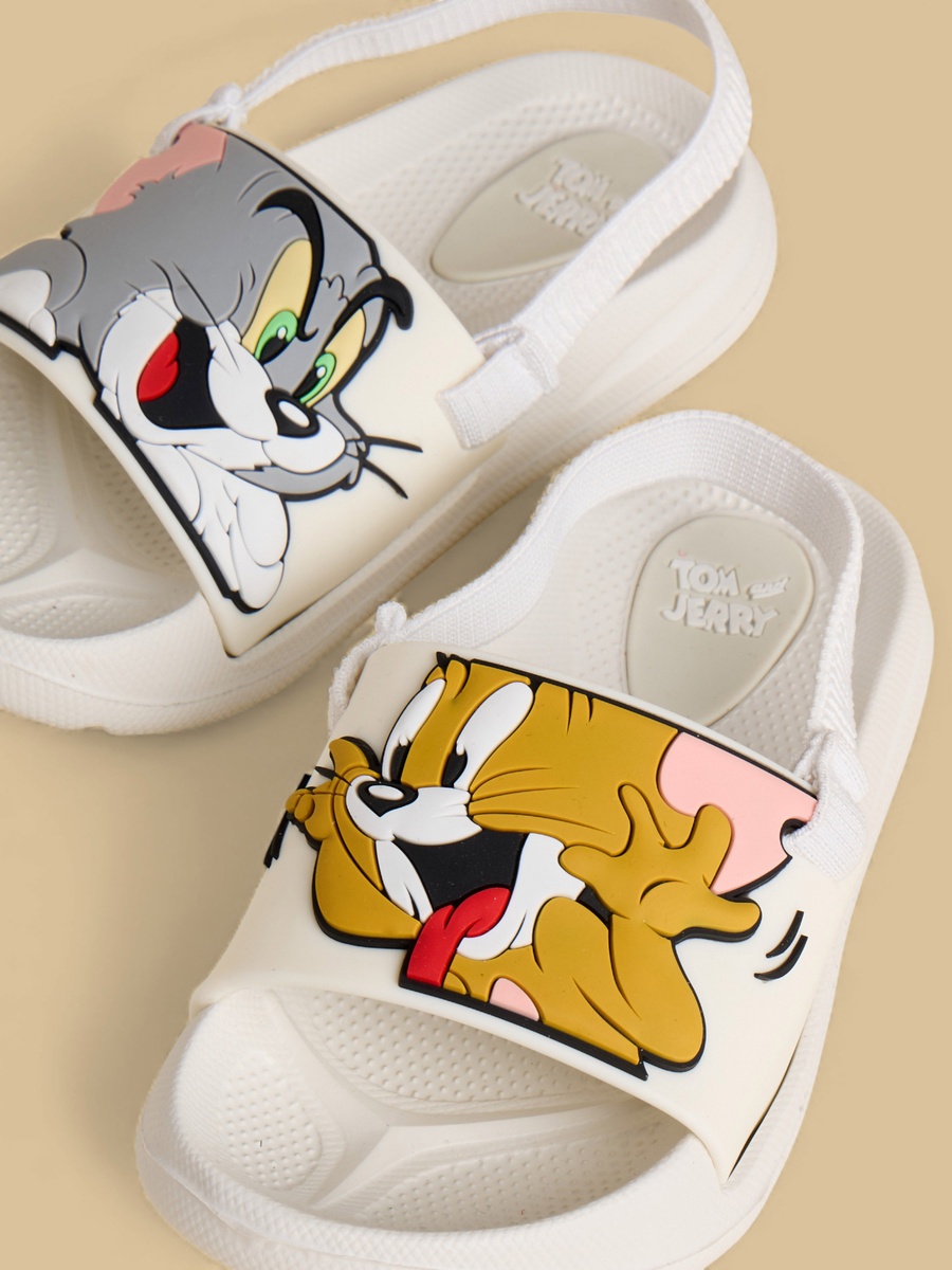 شبشب منقوش بحزام مطاطي