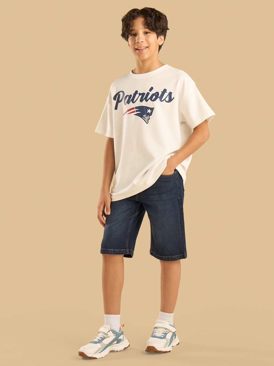 Mid-Rise Denim Shorts