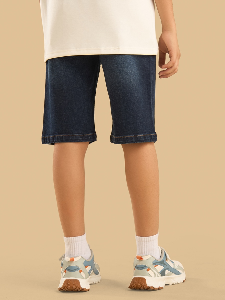 Mid-Rise Denim Shorts