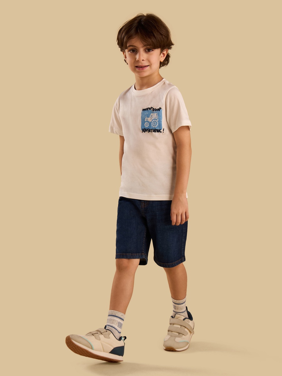 Denim 5-Pocket Shorts