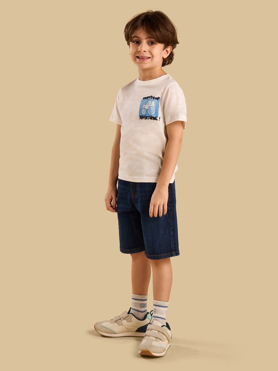 Denim 5-Pocket Shorts
