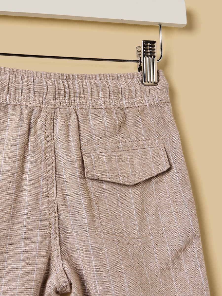 Dobby Shorts With Elasticated Waist