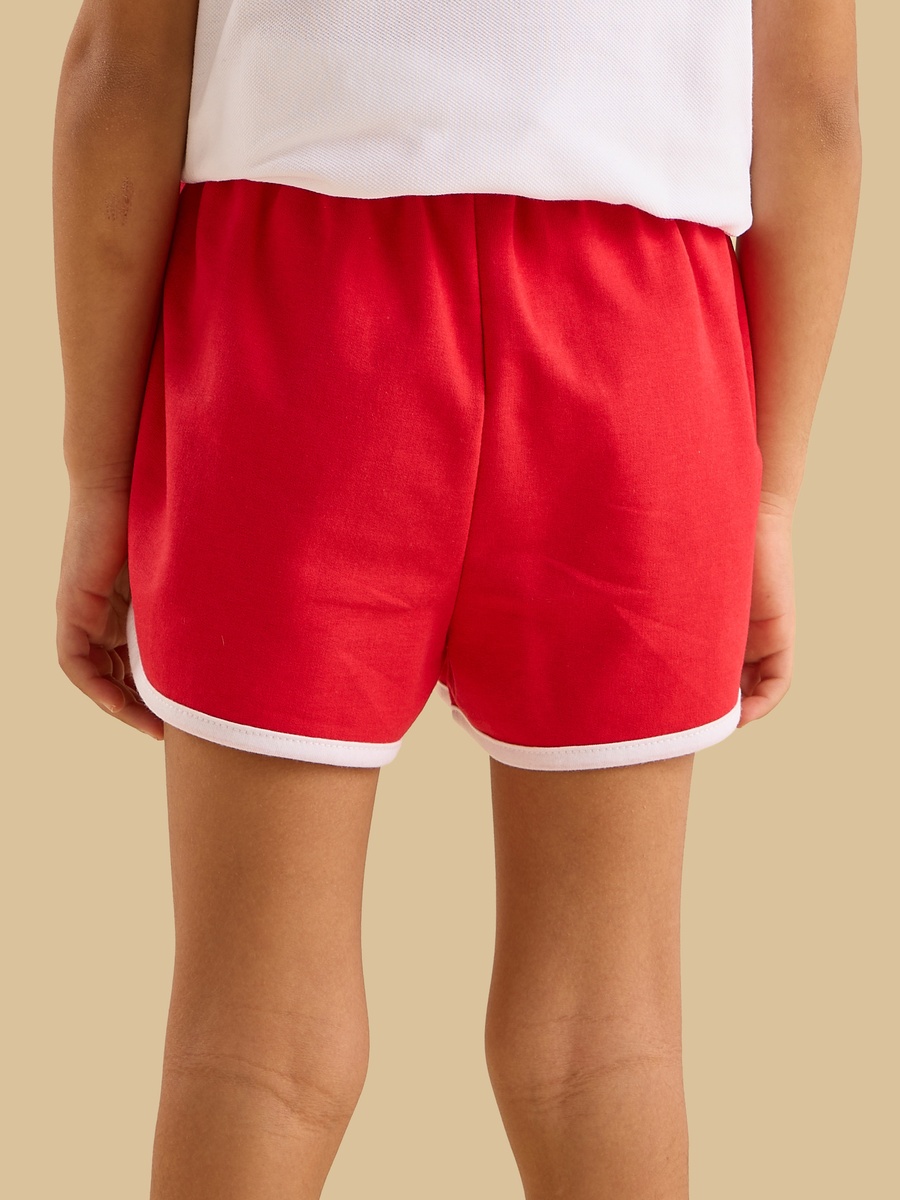Contrast Tape Knit Shorts