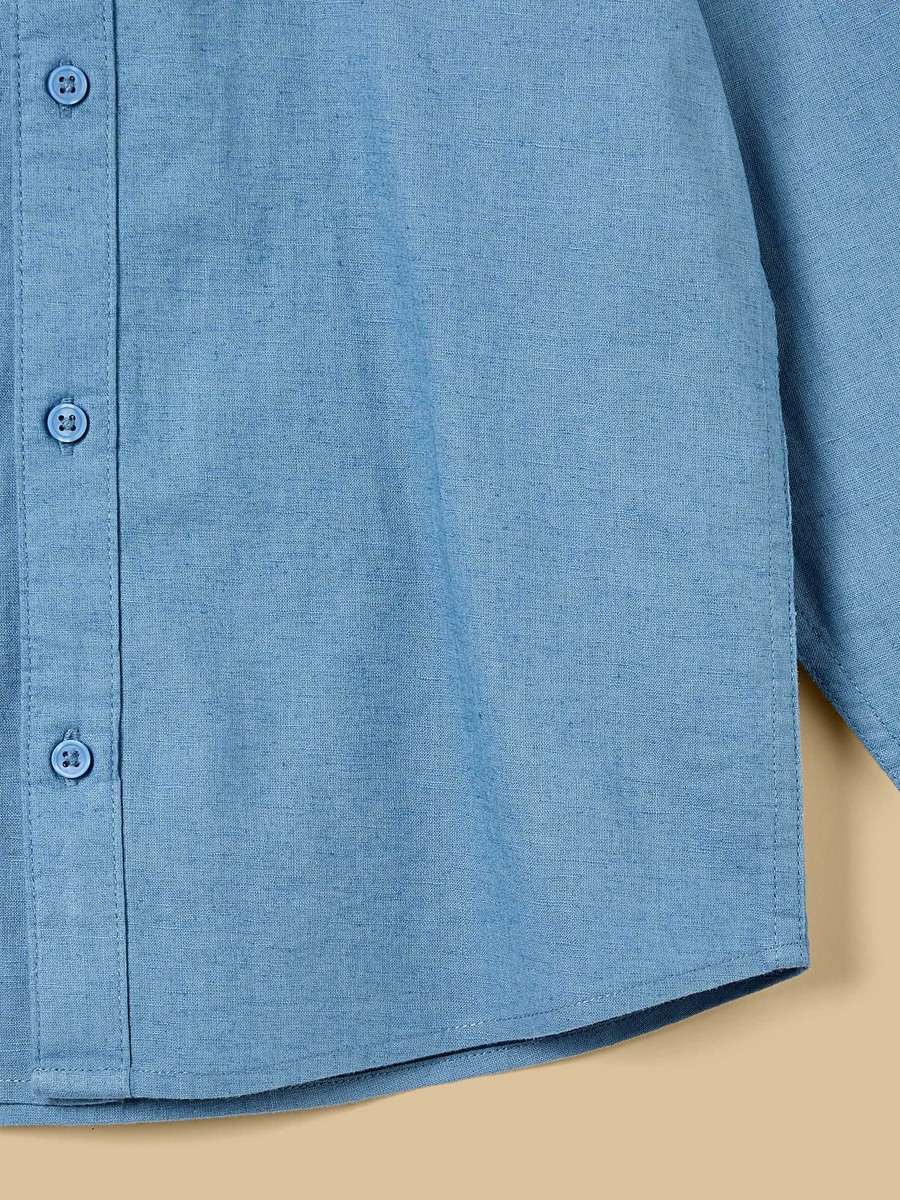 Hooded Linen Shirt