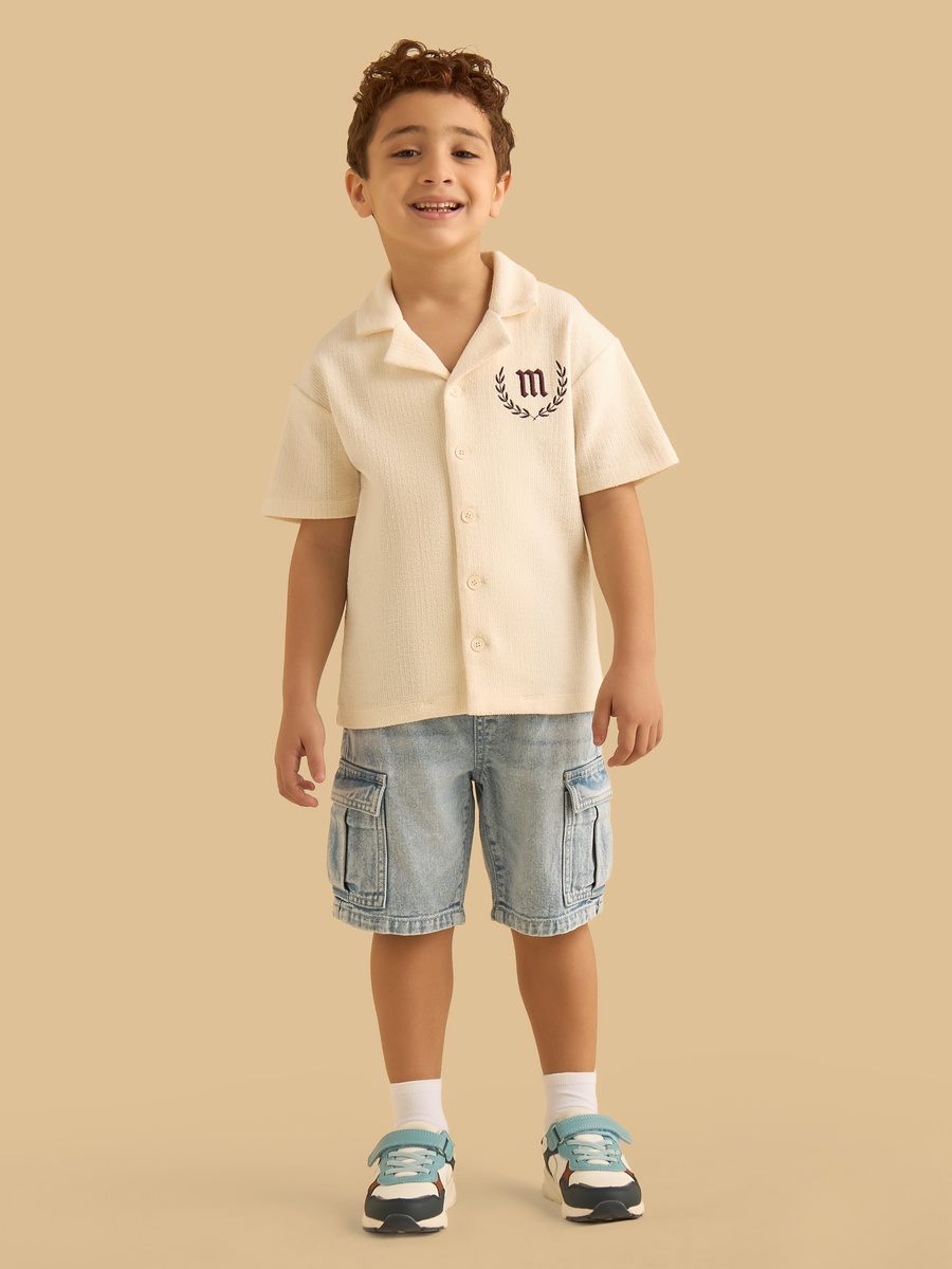 Varsity Embroidered Cotton Shirt