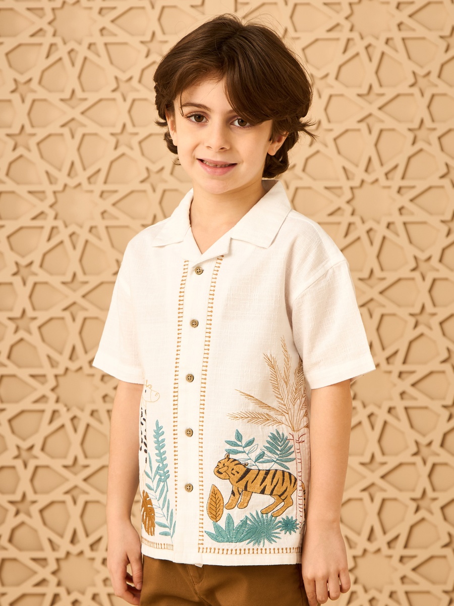 Embroidered Cotton Shirt