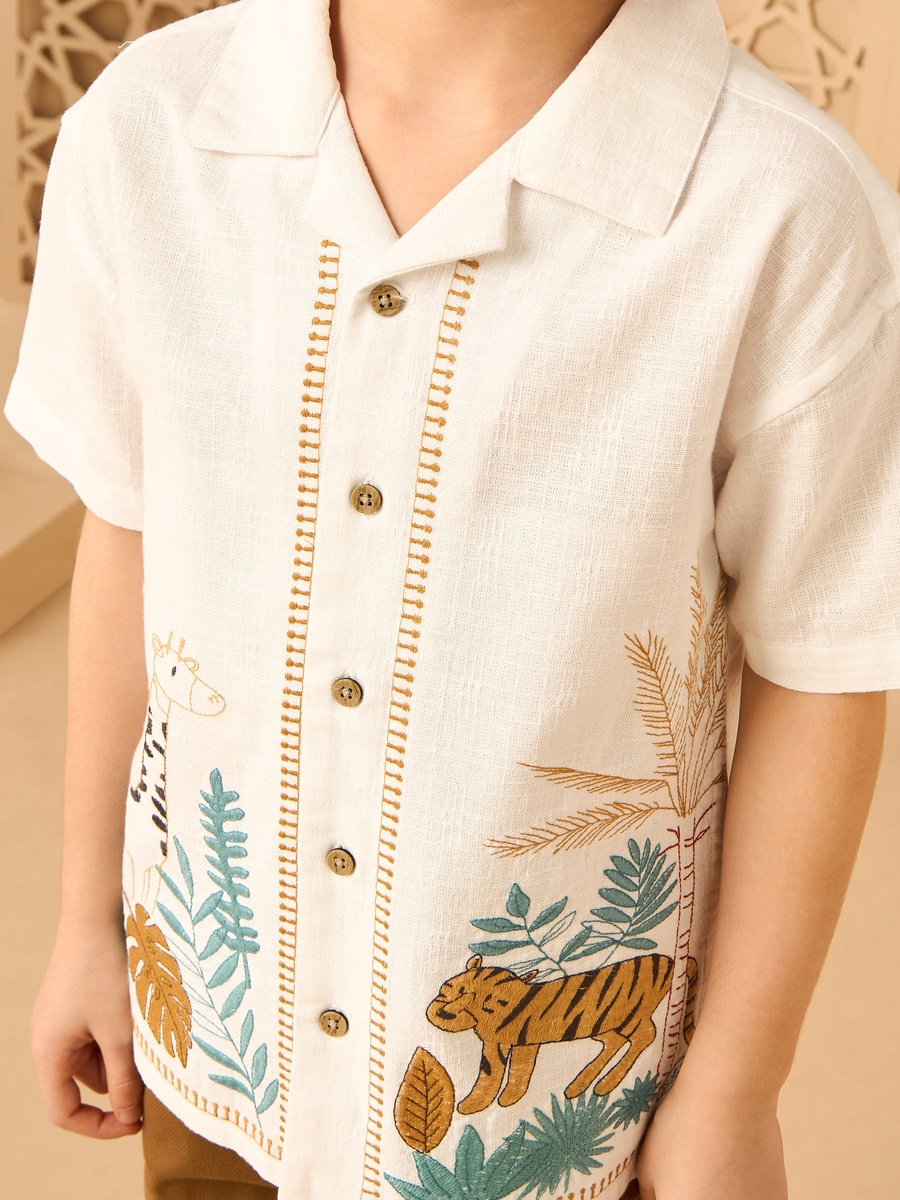 Embroidered Cotton Shirt